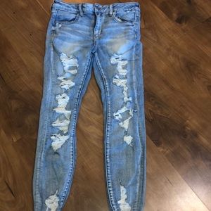 American Eagle ripped jeans